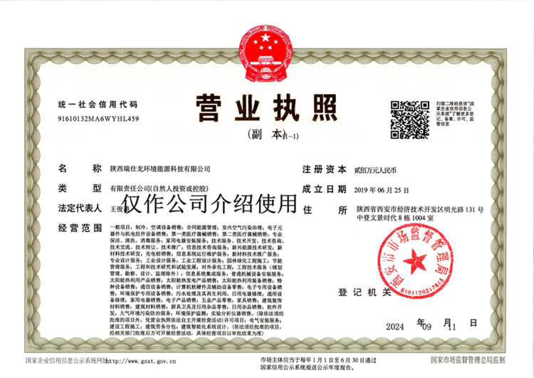 陜西瑞仕龍環境能源科技有限公司